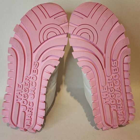 Marc Jacobs Sneakers The Jogger Pink Suede Womens Size US 11 Euro 41 - Picture 7 of 12